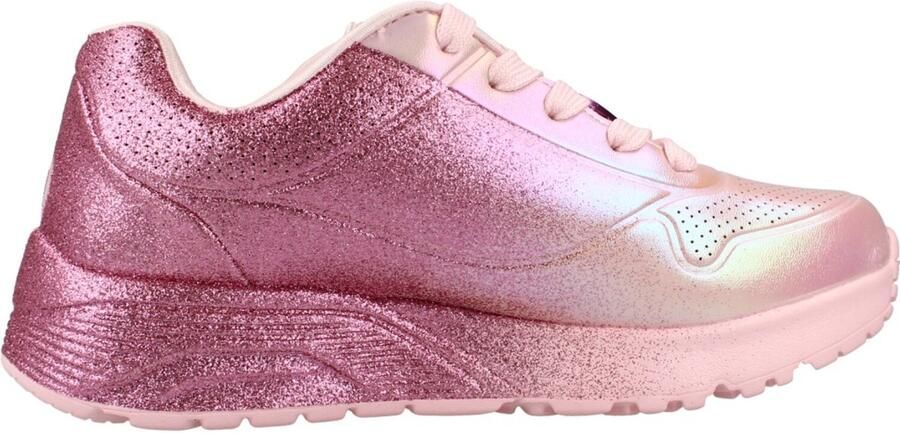 Skechers Uno Lite Heartdust Forever Sneakers Veterschoenen Pink Multi