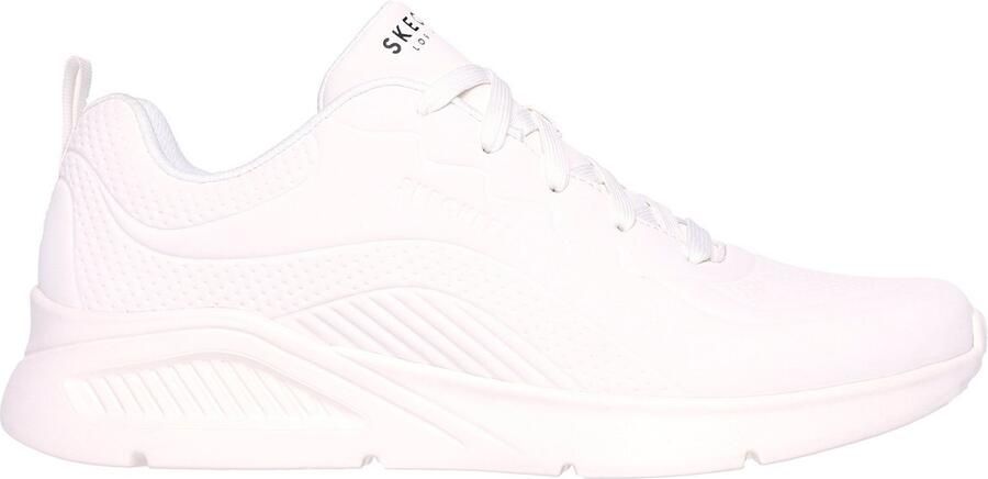 Skechers UNO LITE LIGHTER ONE 183120-WHT Heren Sneakers 183120-WHT Wit Ademend en Lichtgewicht met Comfortdemping
