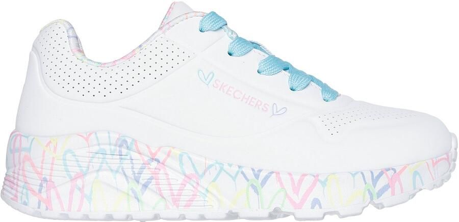 Skechers Uno Lite Lovely Lite 314976L WPTQ Wit Turqoise