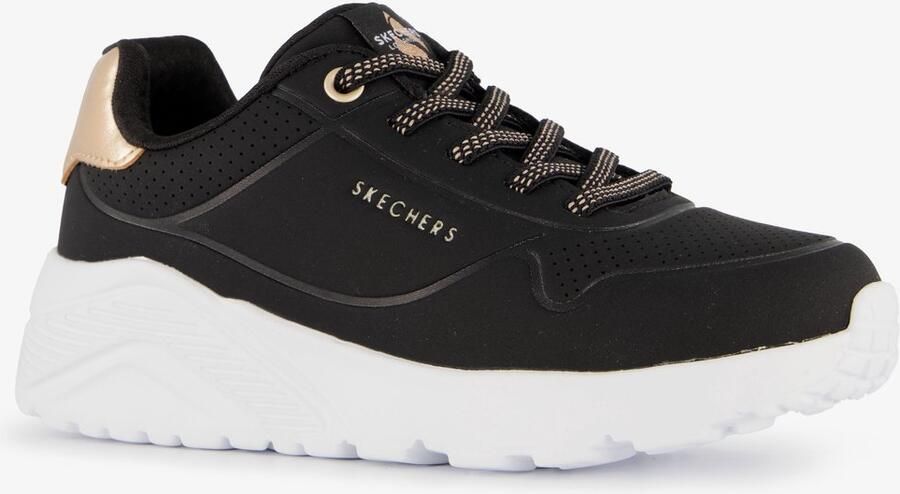 Skechers Uno Lite sneakers zwart goud Extra comfort Memory Foam