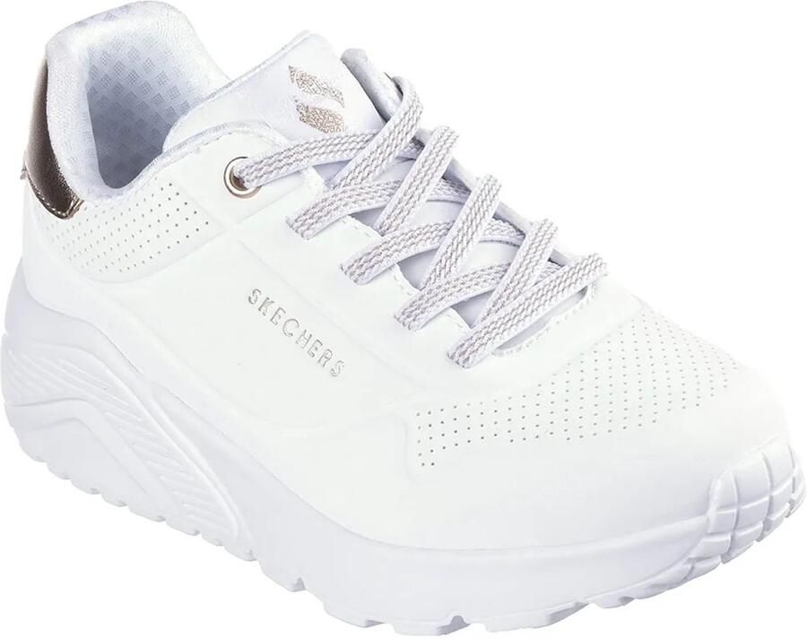 Skechers Uno Lite Metallic Mode Schoenen Wit 1 2 Kinderen