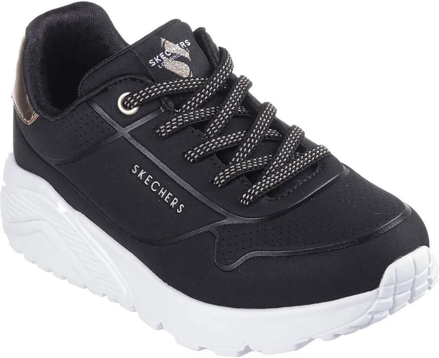 Skechers Uno Lite Metallic Mode Schoenen Zwart 1 2