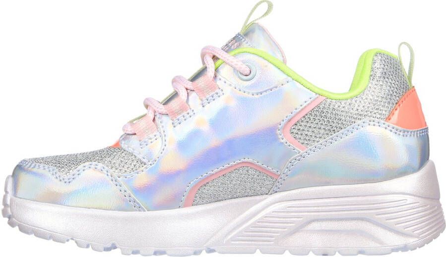 Skechers Uno Lite Metallic Pops Meisjes Sneakers Silver - Foto 3