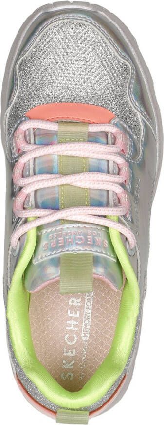 Skechers Uno Lite Metallic Pops Meisjes Sneakers Silver - Foto 4