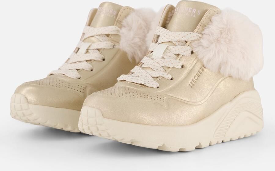 Skechers Uno Lite veterboots goud metallic Kinderschoenen