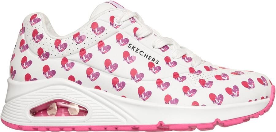 SKECHERS Sneakers laag 'Uno Live Colorfully' wit