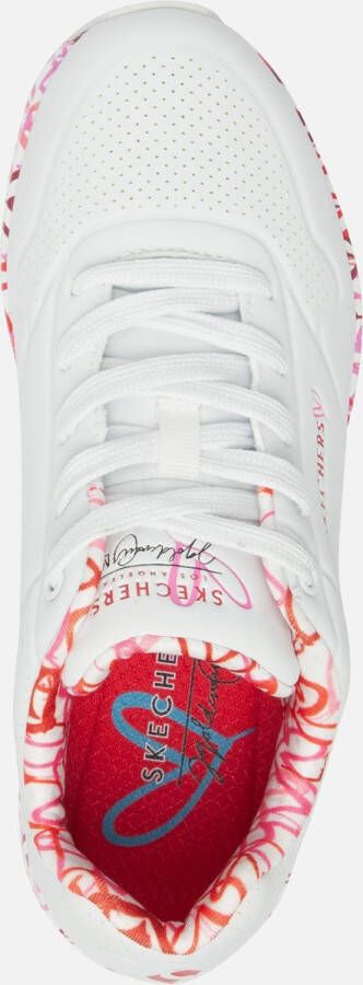 Skechers Sneakers met sleehak UNO-LOVING LOVE Vrijetijdsschoen lage schoen veterschoen met coole graffiti-print - Foto 20