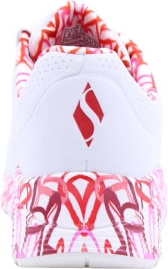 Skechers Sneakers met sleehak UNO-LOVING LOVE Vrijetijdsschoen lage schoen veterschoen met coole graffiti-print - Foto 6