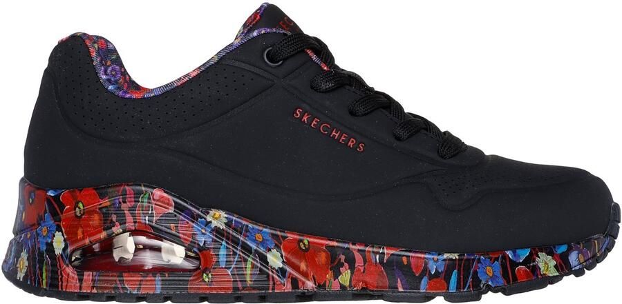 Skechers UNO MAJESTIC GARDEN Dames Sneakers Zwart Multi