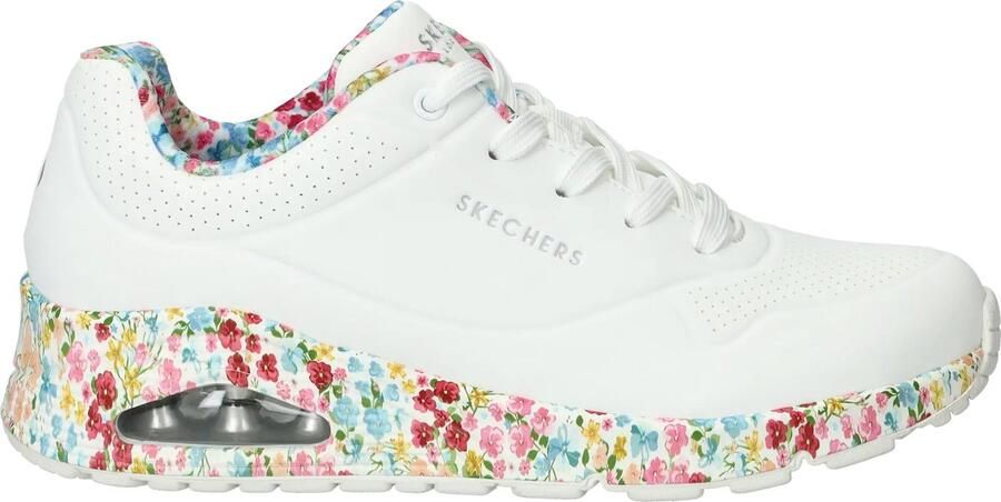 Skechers Uno Majestic Garden Sneakers Dames Wit