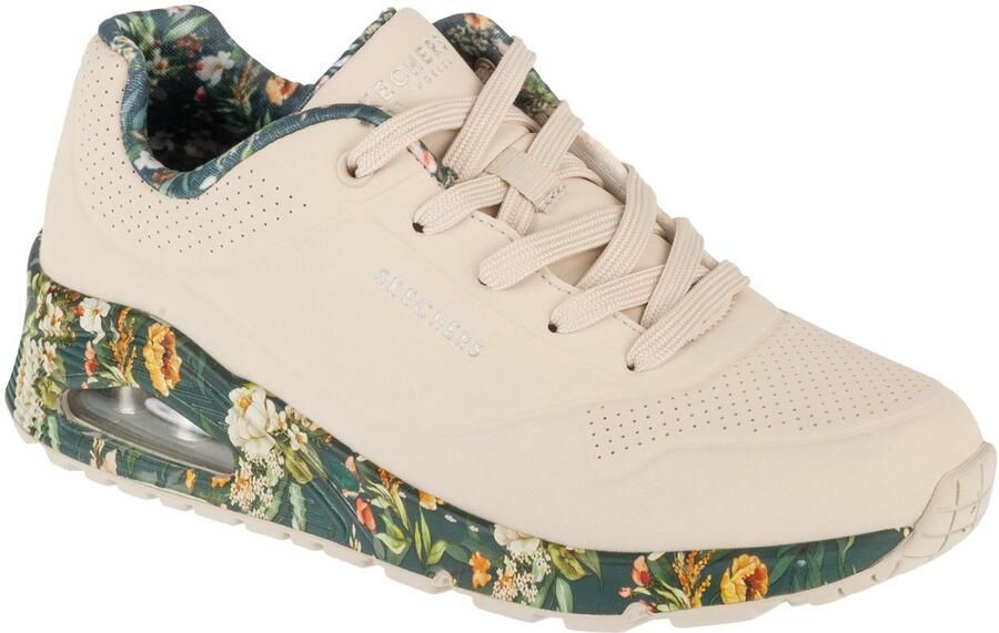 Skechers Uno Majestic Garden Vrouwen Beige Sneakers