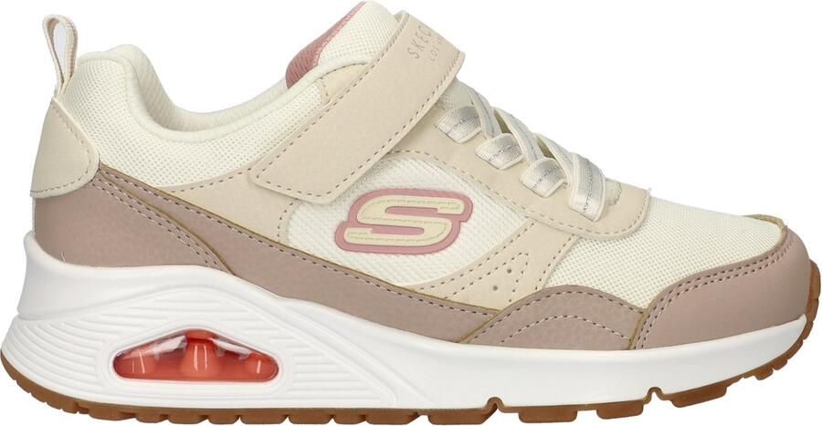 Skechers Uno Mesh Pop meisjes sneaker Natural