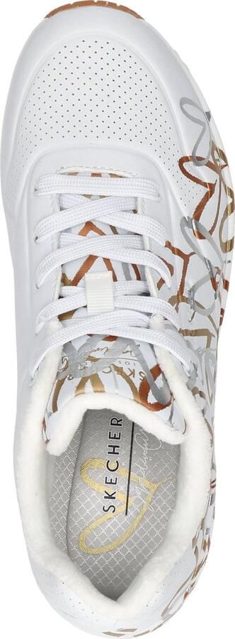 Skechers Sneakers UNO METALLIC LOVE Vrijetijdsschoen lage schoen veterschoen met trendy metallic-print - Foto 3