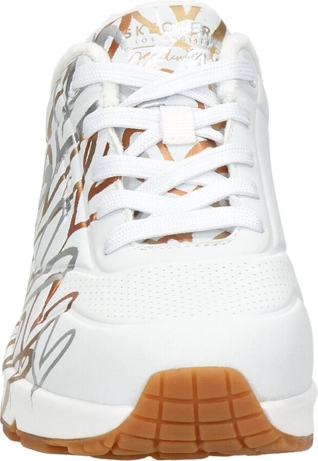 Skechers Sneakers UNO METALLIC LOVE Vrijetijdsschoen lage schoen veterschoen met trendy metallic-print - Foto 2