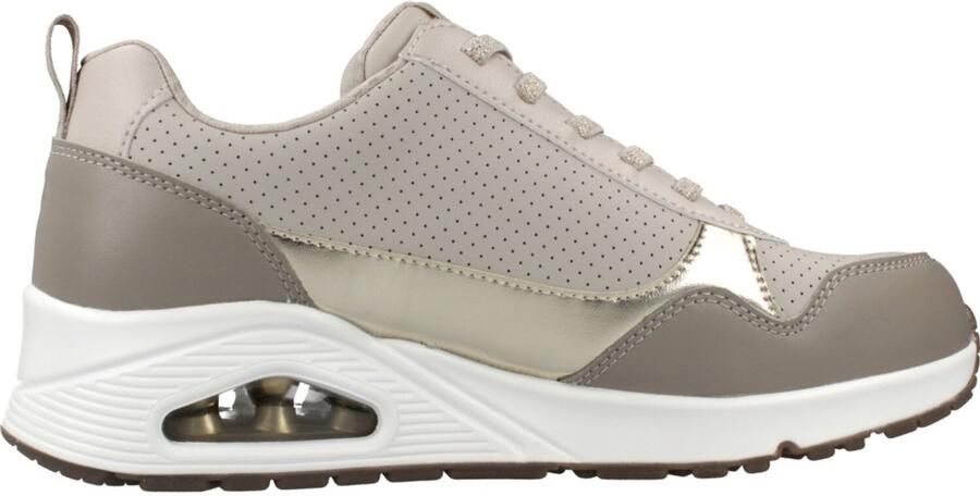 Skechers UNO METALLIC SLIDERS Beige