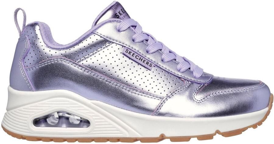 Skechers Sneakers Uno Metallixs sleesneaker plateausneaker veterschoen lage schoen in metallic-look