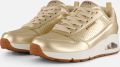 Skechers Sneakers Uno Metallixs Wedge sneakers plateausneakers veterschoenen met Skech-Air - Goud