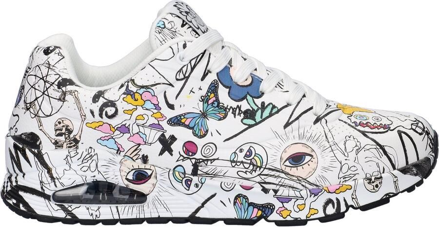 Skechers Uno Process Sketch heren sneaker Wit