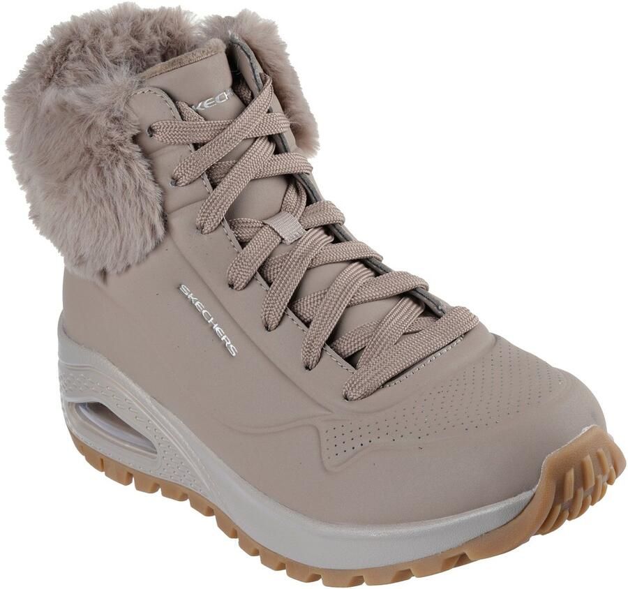 Skechers UNO RUGGED FALL AIR 167274-MOC Female Beige Uno Rugged Fall Air dames enkellaarzen beige