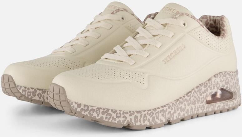 Skechers uno safari time 155412 WHLD white leopard