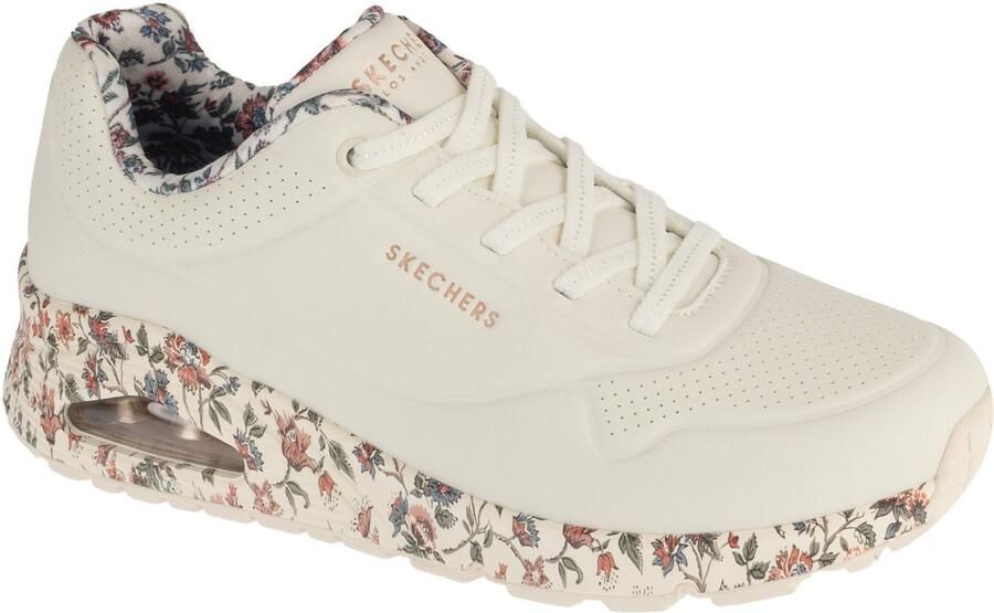 Skechers Uno Safari Time Vrouwen Wit Sneakers