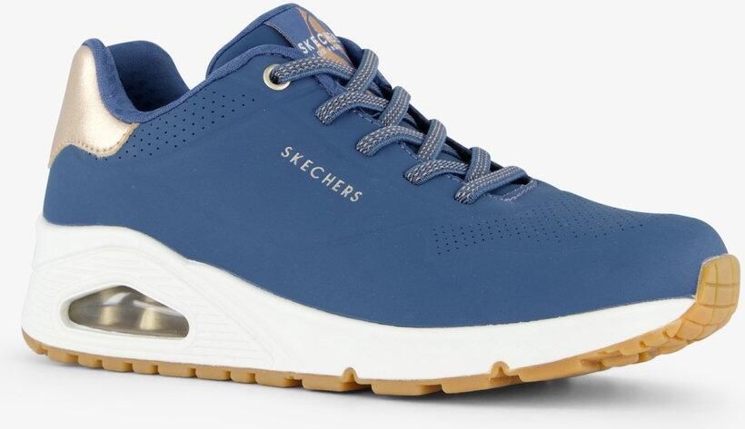 Skechers Slip-on sneakers UNO SHIMMER AWAY Slipper vrijetijdsschoen plateau sneaker met modieuze sleehak - Foto 3