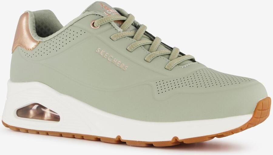 Skechers Uno Shimmer Away Dames Sneakers Groen