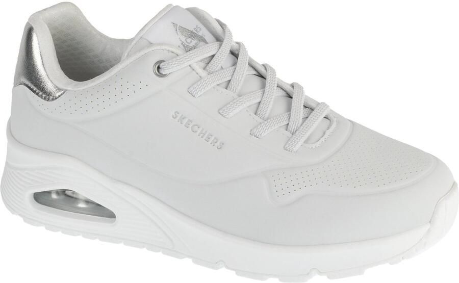 Skechers Uno-Shimmer Away Vrouwen Wit Sneakers