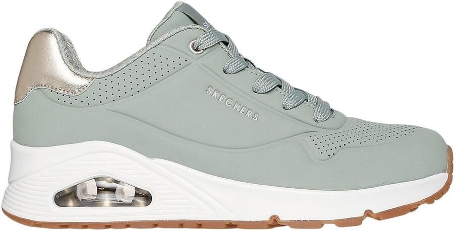 Skechers Sneakers UNO GOLDEN AIR Vrijetijdsschoen lage schoen veterschoen met metallic inzet - Foto 3