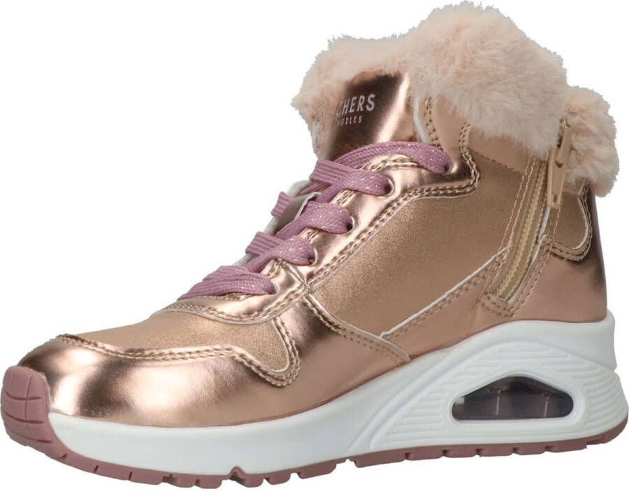 Skechers Uno hoge sneakers goud Meisjes Imitatieleer 35 - Foto 4