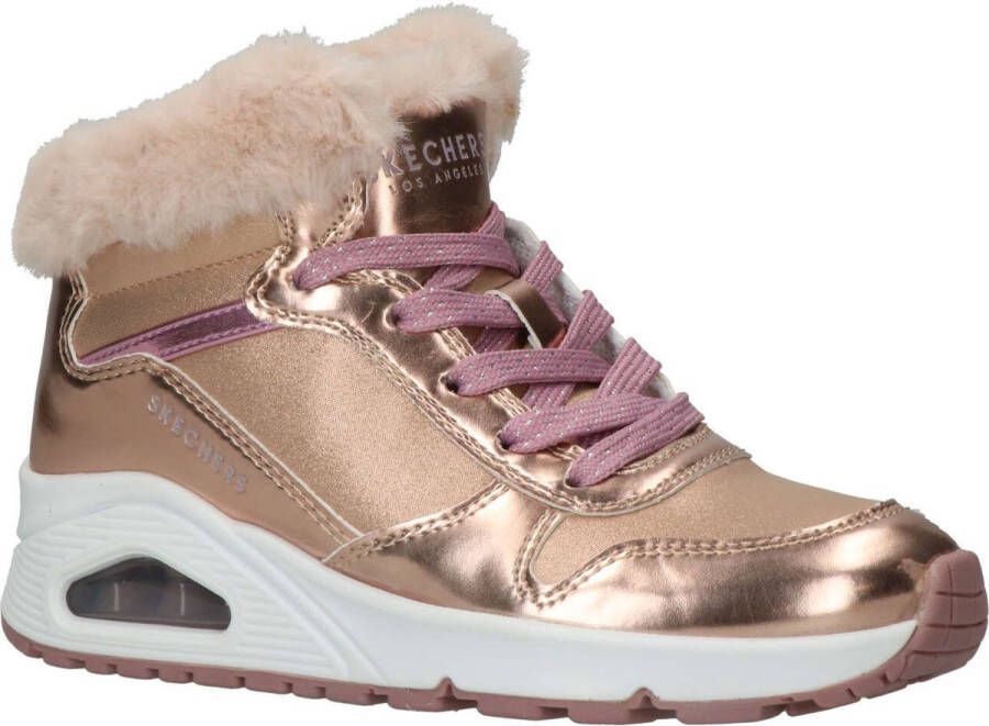 Skechers Uno hoge sneakers goud Meisjes Imitatieleer 35 - Foto 6