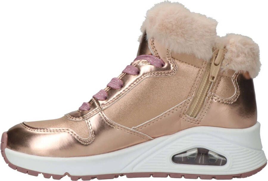 Skechers Uno hoge sneakers goud Meisjes Imitatieleer 35 - Foto 10