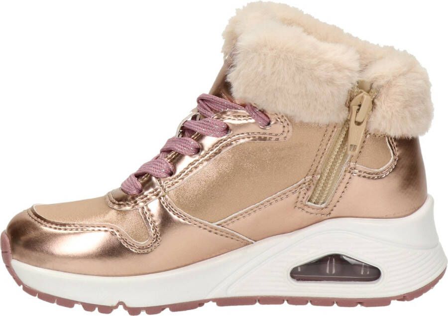Skechers Uno hoge sneakers goud Meisjes Imitatieleer 35 - Foto 8
