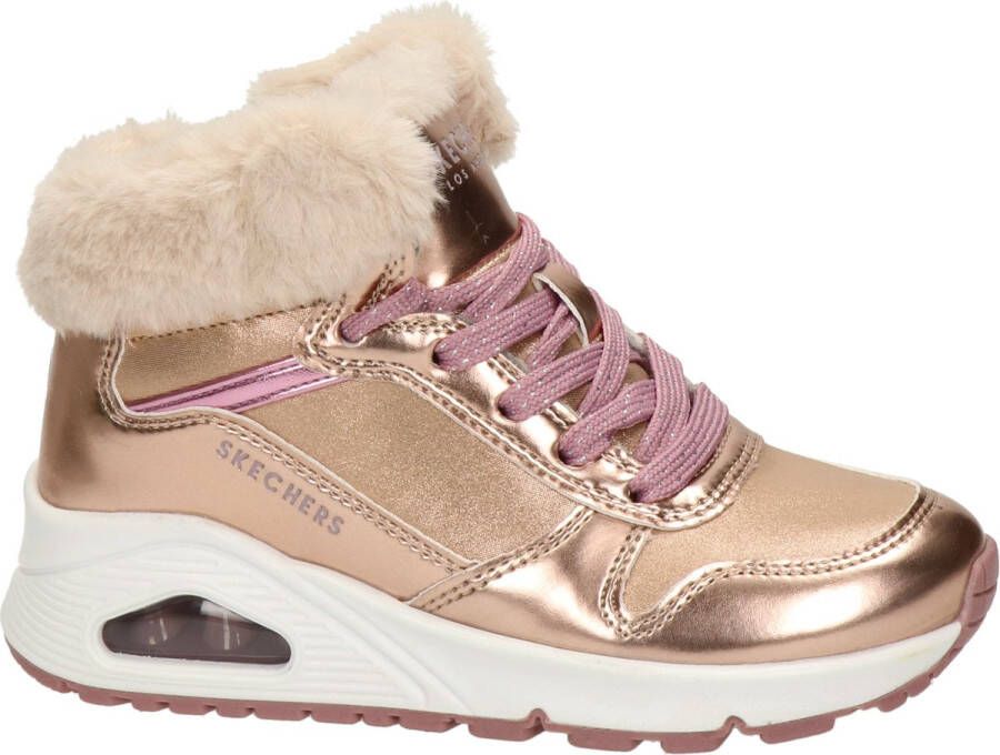 Skechers Uno hoge sneakers goud Meisjes Imitatieleer 35 - Foto 5