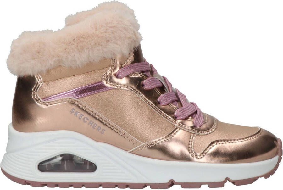 Skechers Uno hoge sneakers goud Meisjes Imitatieleer 35 - Foto 12