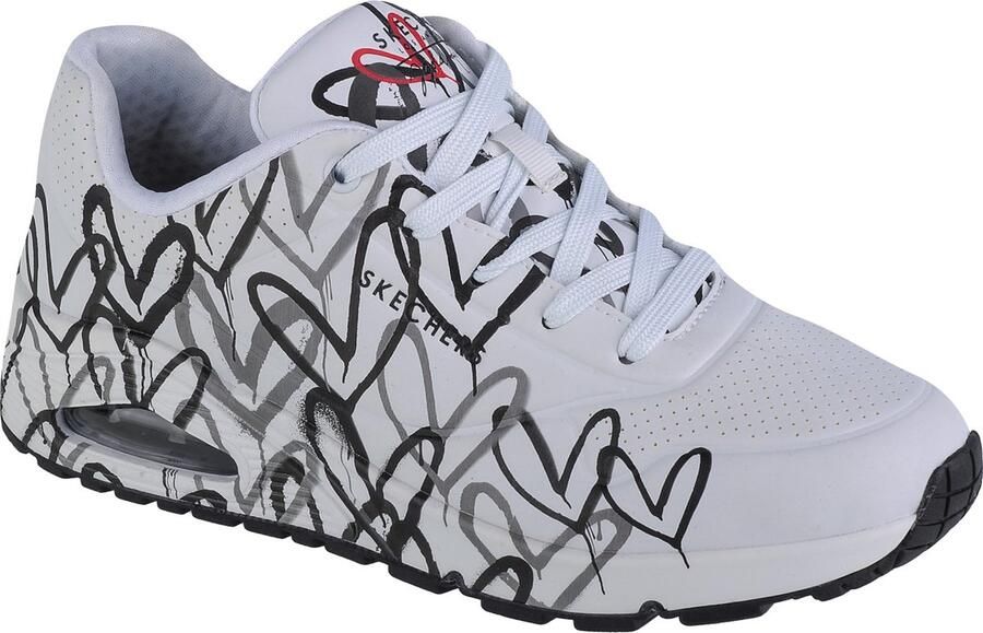 Skechers Uno-Spread The Love Vrouwen Wit Sneakers