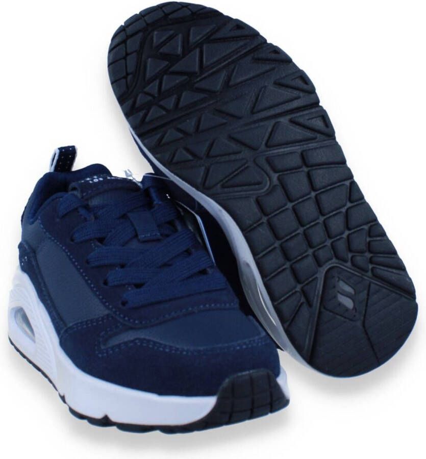 Skechers 403677 Uno stacre navy blauw witte zool (32 Kleur Blauw )