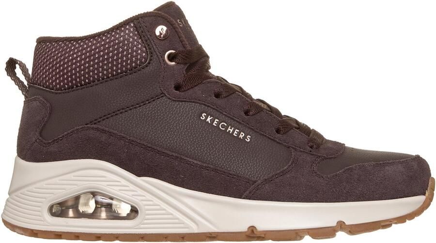 Skechers UNO STACRE SHINE Dames Sneakers Chocolate