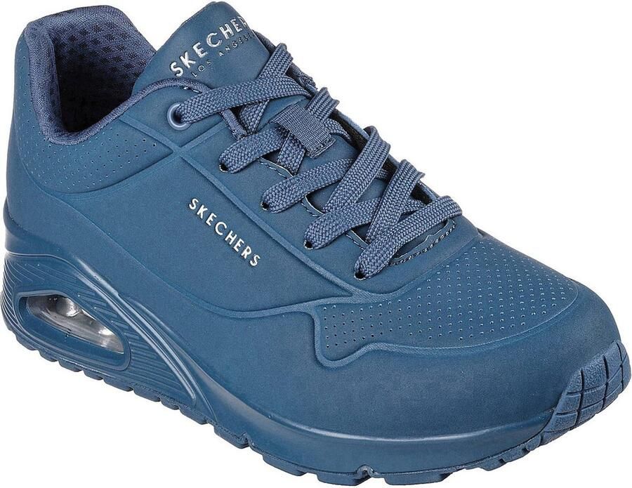 Skechers Sneakers met sleehak Uno Stand on Air Vrijetijdsschoen lage schoen veterschoen met fijne perforatie - Foto 3