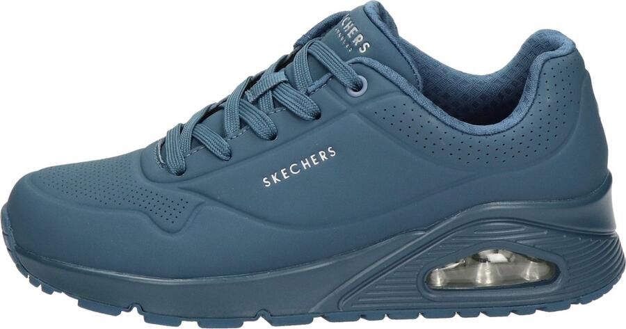 Skechers Sneakers met sleehak Uno Stand on Air Vrijetijdsschoen lage schoen veterschoen met fijne perforatie - Foto 6