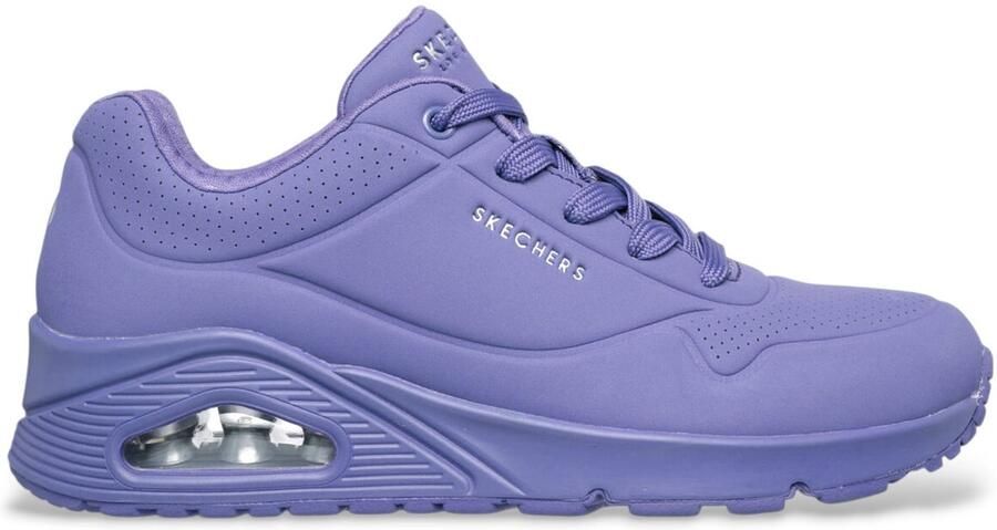 Skechers Sneakers met sleehak Uno Stand on Air met fijne perforatie vrijetijdsschoen lage schoen veterschoen - Foto 2