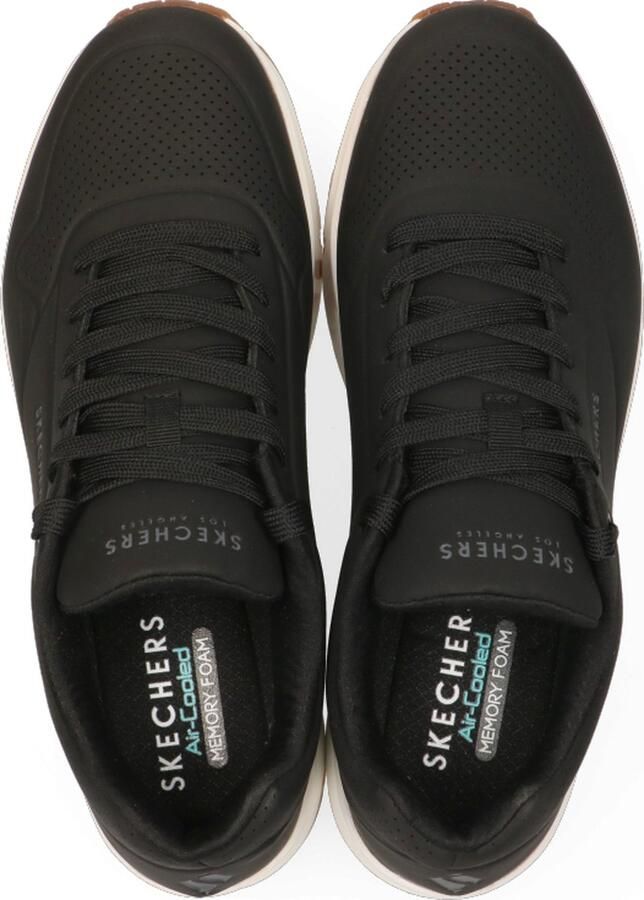 Skechers Sneakers met sleehak Uno Stand on Air Vrijetijdsschoen lage schoen veterschoen met fijne perforatie - Foto 9