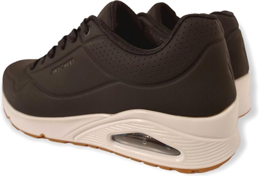 Skechers Sneakers met sleehak Uno Stand on Air Vrijetijdsschoen lage schoen veterschoen met fijne perforatie - Foto 14
