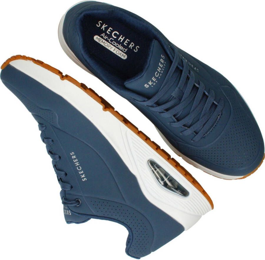 Skechers Sneakers Uno Stand on Air Vrijetijdsschoen lage schoen veterschoen met air-cooled memory foam