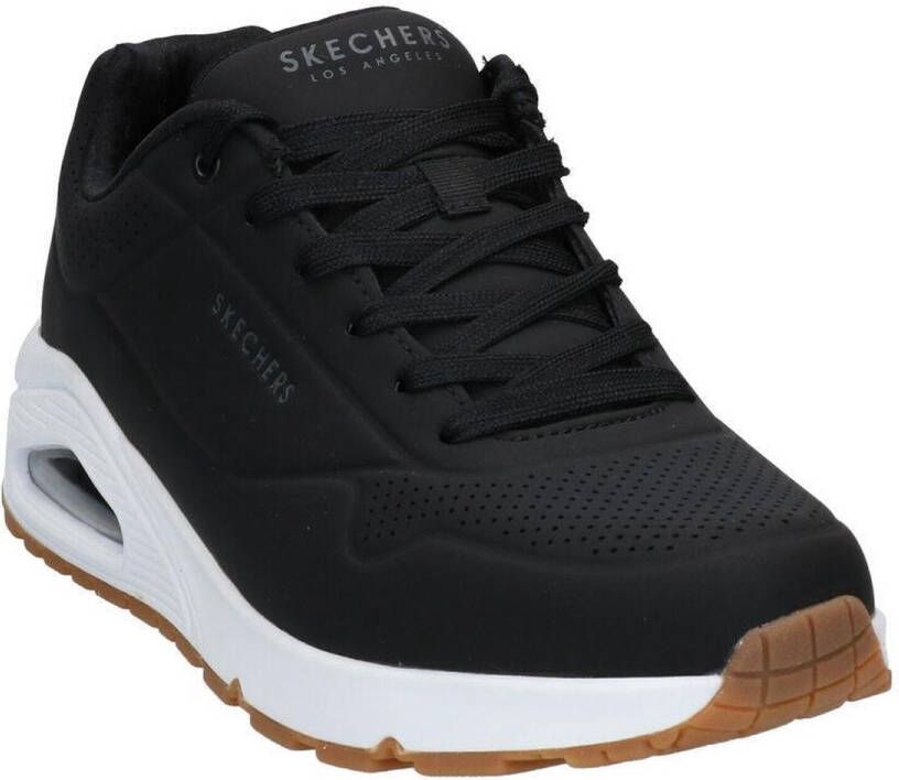 Skechers Sneakers met sleehak Uno Stand on Air Vrijetijdsschoen lage schoen veterschoen met fijne perforatie - Foto 9