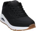 Skechers Sneakers met sleehak Uno Stand on Air Vrijetijdsschoen lage schoen veterschoen met fijne perforatie - Zwart