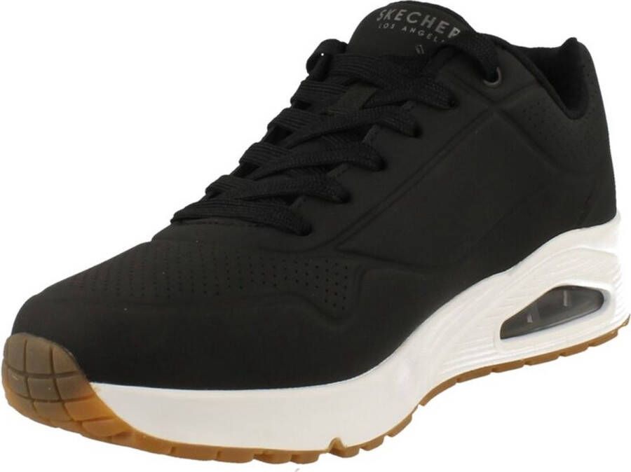 Skechers Sneakers met sleehak Uno Stand on Air Vrijetijdsschoen lage schoen veterschoen met fijne perforatie - Foto 5