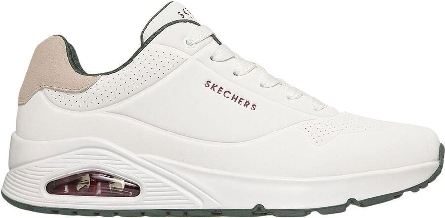 Skechers UNO SUITED ON AIR Heren Sneakers Wit