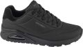 Skechers Sneakers met sleehak Uno Stand on Air Vrijetijdsschoen lage schoen veterschoen met fijne perforatie - Zwart