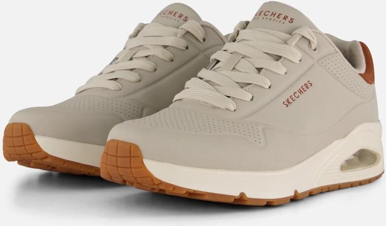 Skechers Uno Suited On Air Heren Sneakers Naturel - Foto 5